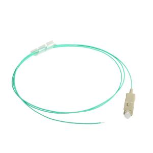 China SC OM4 Multimode Violet Cable Jumper Fiber Optic Pigtail 850 / 1300nm supplier