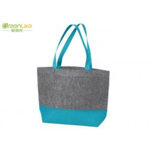 Blue Grey Felt Polyester Tote Personalised Felt Tote Bag SEDEX