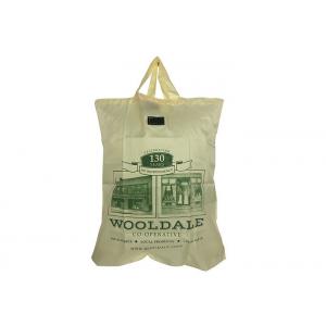 Custom Printed Polyester Fold Up Reusable Grocery Bags , Foldaway Tote Bag