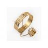 China Popular Stainless Steel Jewelry Set Bracelet Ring Chain Gold For Party / Wedding wholesale