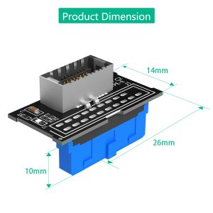 China MAC Type E Adapter Key A USB 3.0 Speed Data Transfer  Motherboard Front Panel wholesale