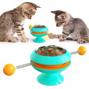 25x11cm Plastic Tease Circular Turntable Cat Toy