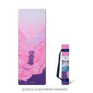 Custom Printed Yoga Floor Mat / Durable Multi Color Portable Yoga Mat