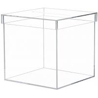 China Case Acrylic Box Cards Deluxe Transparent Wedding Card With Cover Lucite Gift Money Box on sale