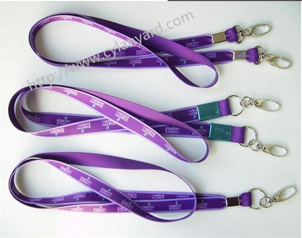 Double Ends Open Lanyard with Rivet, Two Ends Dye Sub Print open Lanyards