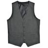 High End Skinny Mens Tailored Vest Dark Grey Waistcoat Business Person