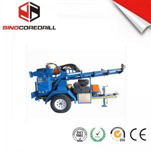 China 200M Protable Small Trailer  Hydraulic Water Well Drilling Rig Borehole Drilling Equipment supplier