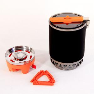 China Poly Outdoor Stove Wind-Resistant 1600W Picnic Gas Stove with Integrated Pot and Bowl supplier
