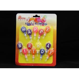 China Disposable Balloon Shaped Letter Birthday Candles For Party OEM / DEM Service supplier