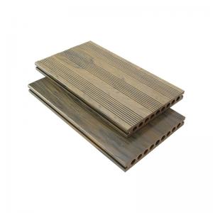 Outdoor Real Wood Aesthetics Hollow Composite Decking 200x25mm