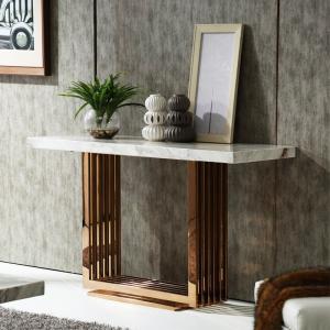 Marble Top Narrow Console Table Hallway Accent Table 120cm/150cm