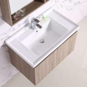 Mirrored Solid Wood Bathroom Cabinets Wall Hung Vanity Units