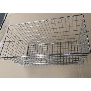 China Stainless Kitchen Cabinet Metal Wire Basket / Vegetable Storage Basket supplier