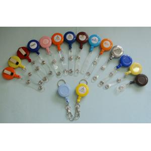 Poseedor de una tarjeta de identificación plástico de diverso color, clip de Lanyard Pouch Holder With Metal 