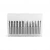 20PC Double Cut Carbide Burr Set 0.118" (3mm) Shank, Rotary Tool Bits Cutting