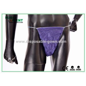 China Bleu foncé PP Femmes Pantalons jetables Confortables Pantalons courts supplier
