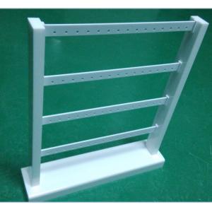 Acrylic Earring Display Stand White Jewellery Stand Rack with 4 Tiers for Drop Earring