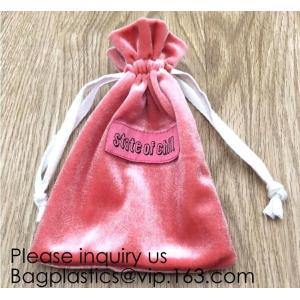 Velvet Cloth Drawstring Pouches Handy Gifts Jewelry Bags,Cream Drawstrings Velvet Bags for Jewelry, Gift, Wedding Favors