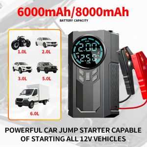 China Démarreur de Saut Multifonction avec Gonfleur de Pneus 150 PSI Mini Pompe à Air de Voiture Portable Compresseur wholesale
