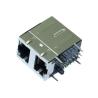 China XMH-21C-1-HD1-170 2X1 Stacked Rj45 Connectors With LED 8P8C Shielded LPJG17101ADNL wholesale