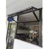 Aluminium Folding Window Organ Horizontal Folding Window Tempered Glass Sliding Folding Window