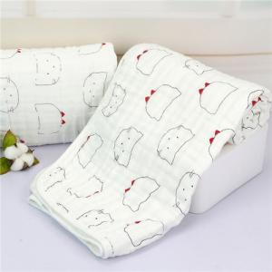 China MBB 020 Neutral Muslin Baby Blankets Large 47 * 47 Inches For Boys / Girls supplier