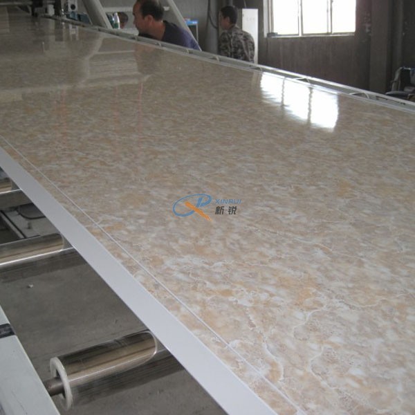 China 400kg/H 2440mm Marble Sheet PVC Board Making Machine supplier