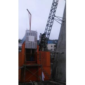 35m/min Building Site Hoist Q345B Steel Temporary Construction Elevators