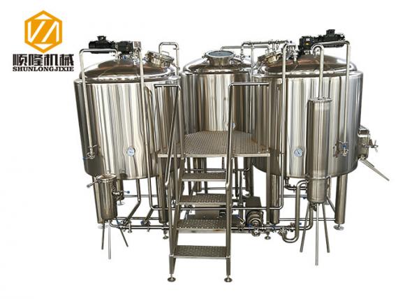 manual control Beer Brewing Equipment 1000L microbrewery with indoor condenser