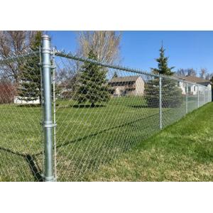 China Tennis Court 10 Gauge Chain Link Fence PVC Coated Temporary ISO1461 supplier