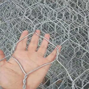 China Galvanized 60 X 80mm Dia 2mm Gabion Wire Mesh Square Hole wholesale