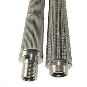 China Pleated Stainless Steel Filter Element Liquid Stainless Steel Mesh Filter Cartridge supplier