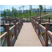 China 200 X 200mm Aluminum Frame Wpc Balcony Railing Wood Plastic Plastic Composite Fence on sale