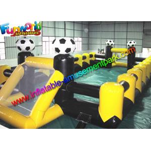 Adult /  Kids Summer Funny Inflatable Football Field Durable Crazy For Funny