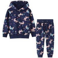 Spring Kids Two Piece Hooded Sweater Trousers 90cm to 140cm