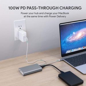 China 8 in 1 Multi Port USB C Hub Macbook Pro 2016 With Ethernet And Hdmi Vga supplier