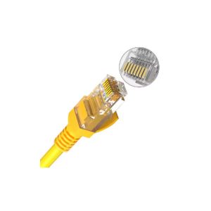 China Pure Copper Cat6a STP Patch Cord with 25AWG Conductors and 12 Months Warranty for Reliable Network Connections wholesale