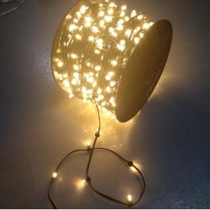 2019 IP 65 warm white PVC crystal Wire DC 12V clip light/ 200leds fairy light string 100m/roll led bud lights