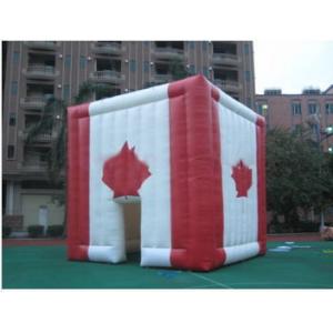 China giant inflatable cube tent inflatable canada maple leaves tent supplier