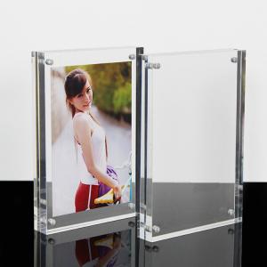 China High Clear Magnetic Custom Photo Frame Acrylic Material With Double Sided supplier