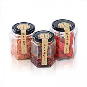 Food Storage Glass Canning Jars , Ginger / Spices Small Glass Jars With Lids