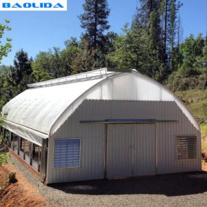 Fully Automated Blackout Greenhouse / Polyethylene Film Greenhouse Sides Ventilation