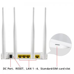 China Home 4G LTE Router 300Mbps Unlocked 4x5dBi External Antennas supplier