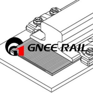 China Les plaquettes en caoutchouc des rails Les fixations des rails des voies ferrées réduisent les fissures dues à la fatigue supplier
