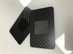 Matte Black  Carbon Fiber Business Cards  With NFC 13.56MHz Chip CR80 85x54mm