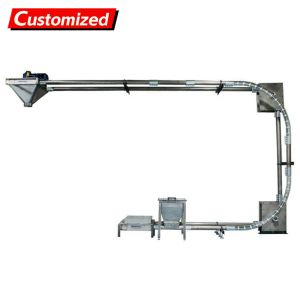 China Custom Stainless Steel Tube Chain Conveyor for Stable Transport of Steel Drag Chain Conveyors Explosion-proof and airtight design (Suitable for Powdered Sugar) wholesale