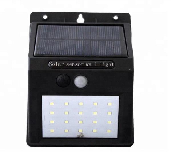 20 Leds Motion Sensor LED Stair Outdoor Wall Light with 6v Solar Panel