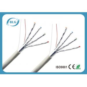 500MHz Bulk Cat6a Ethernet Cable , F / FTP Cat6a Cable 1000 FT RoHS Certificate