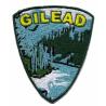 China 3D embroidery digitizing patch heat cut border backing with heat seal GILEAD wholesale