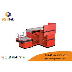 China Shopping Mall Cash Register Display Counter Bright Color For Restaurant supplier